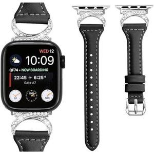 NEW Black/Silver Rhinestone Apple Watch Band